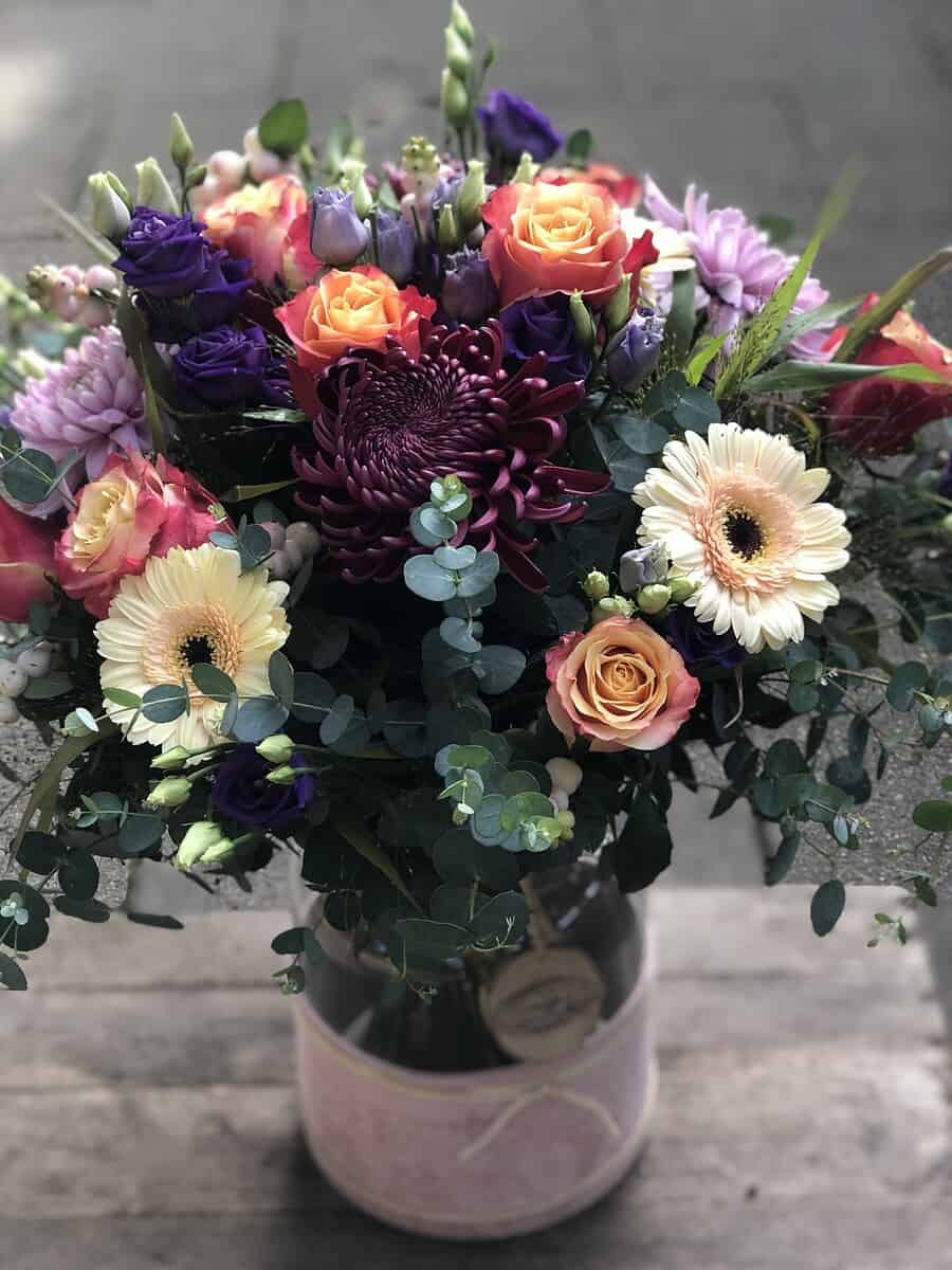 3 Blumenstrauß in Herbstbunt